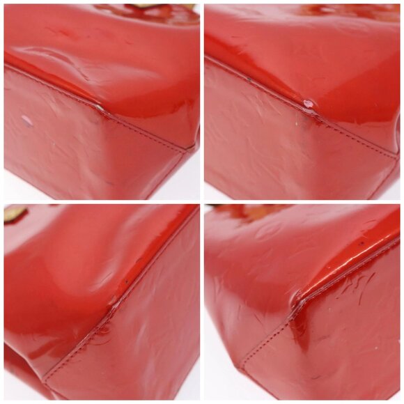 LOUIS VUITTON Monogram Vernis Reade PM Hand Bag Red Rouge M91088 LV Auth ep10876 - Picture 14 of 16